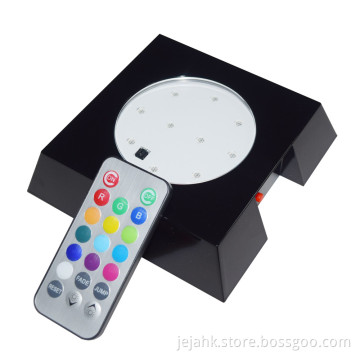 Wireless Design 4 Inches Rechargeable LED Crystal Light Base